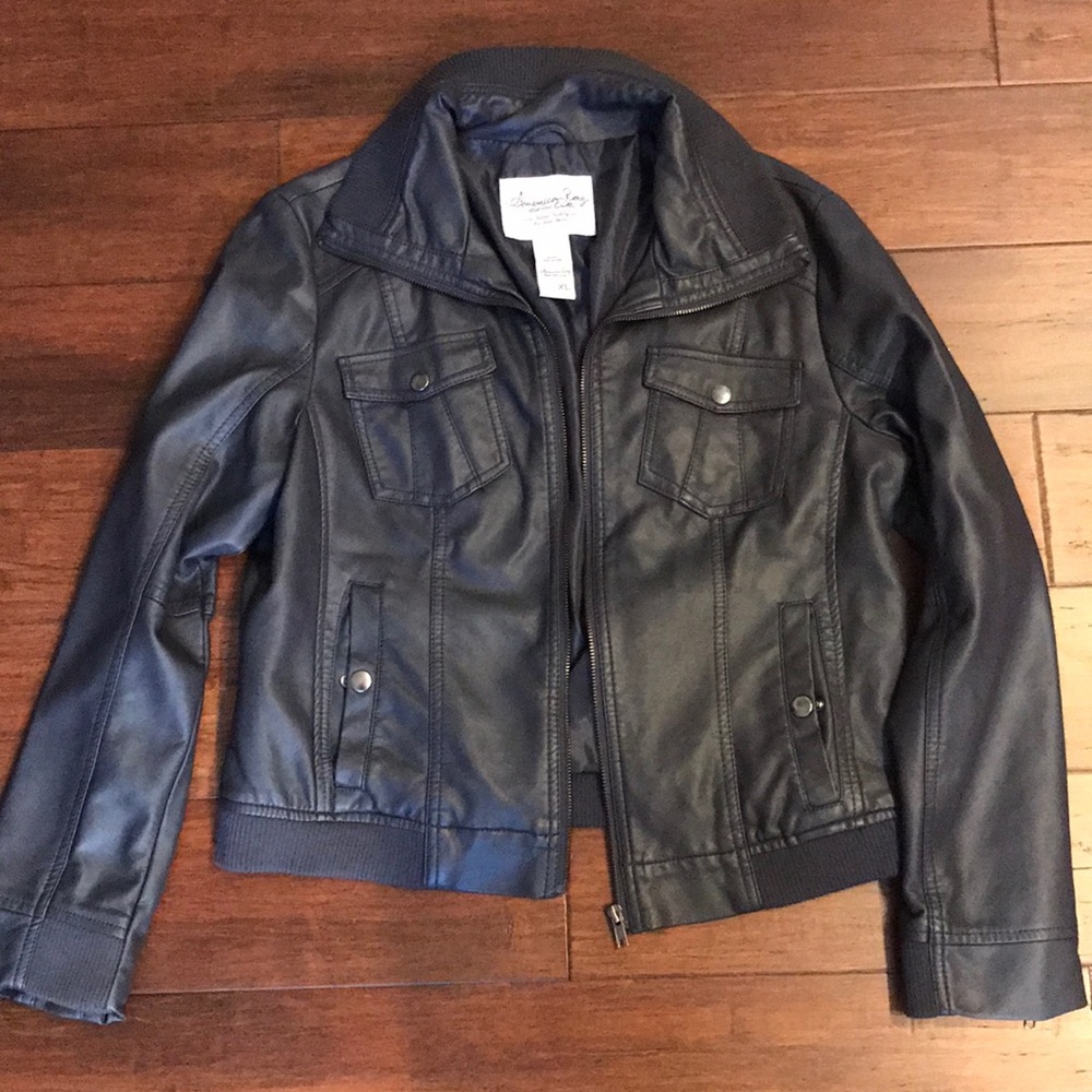 American Rag Grey Leather Jacket
